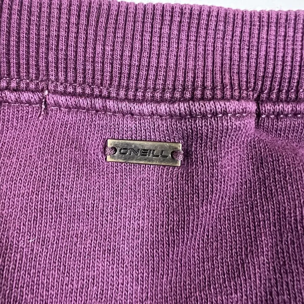 O'Neill Retro Floral Wave Graphic Crewneck Pullover Sweatshirt Oversized Large - Picture 8 of 8